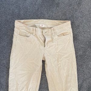 Low rise J. Crew cord straight leg pants